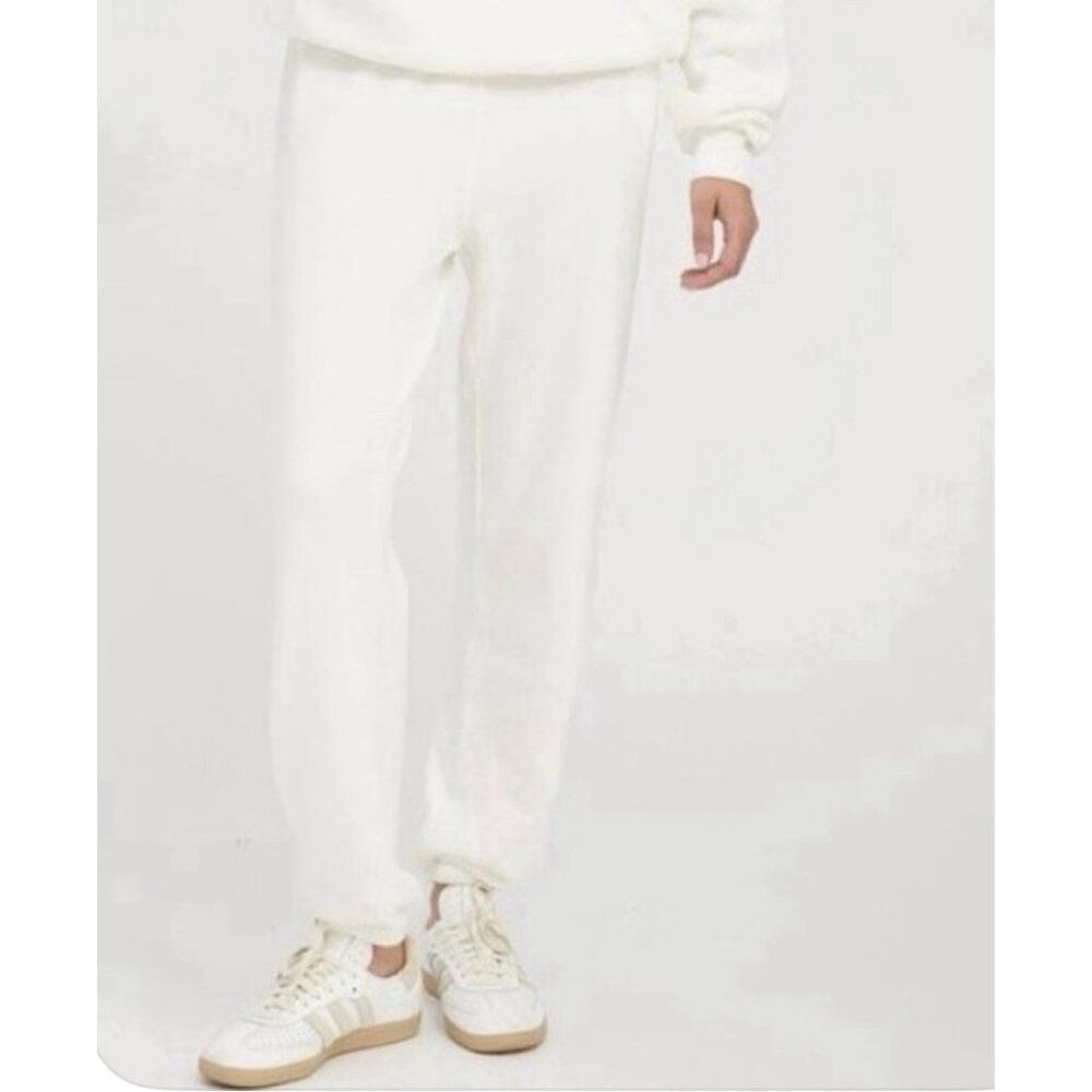 sprwmn bone white sweat Pants Lounge heart Small